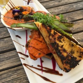 Gluten-free polenta dish from Green Peas Casual Food